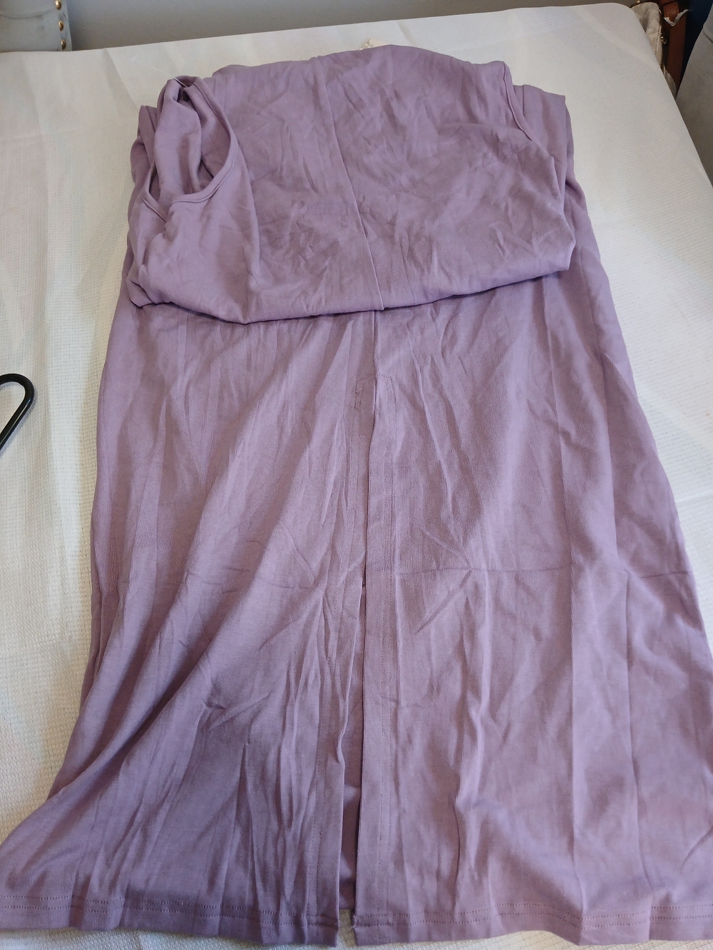 Nicole Miller Lilac Sleeveless Ruched Maxi Dress - Picture 5 of 5